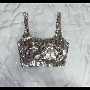 FOREVER 21 SEQUENCE CROP TOP—SMALL